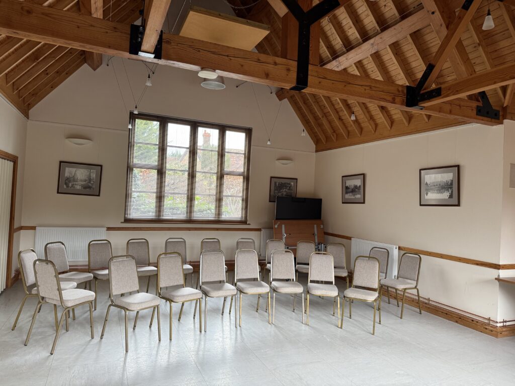 Dining Room, arranged for group discussion and training at Loyd Lindsay Rooms Oxfordshire