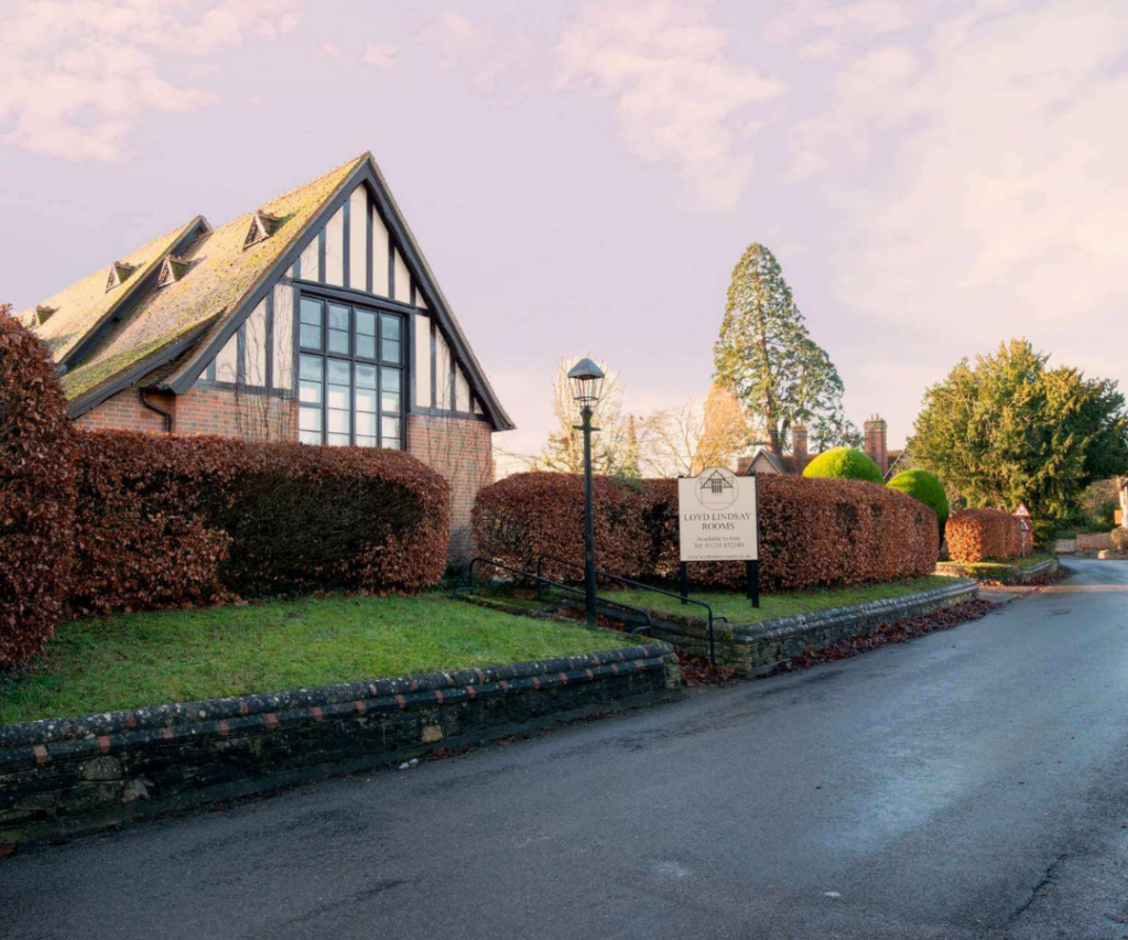 Exterior of Loyd Lindsay Rooms in Ardington Oxfordshire, a village hall used for funeral receptions and wakes
