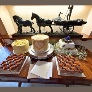 Wedding cakes in our Foyer